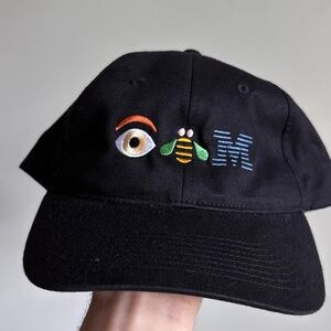 RARE Vintage IBM Computers promo hat techwear software dad hat strapback
